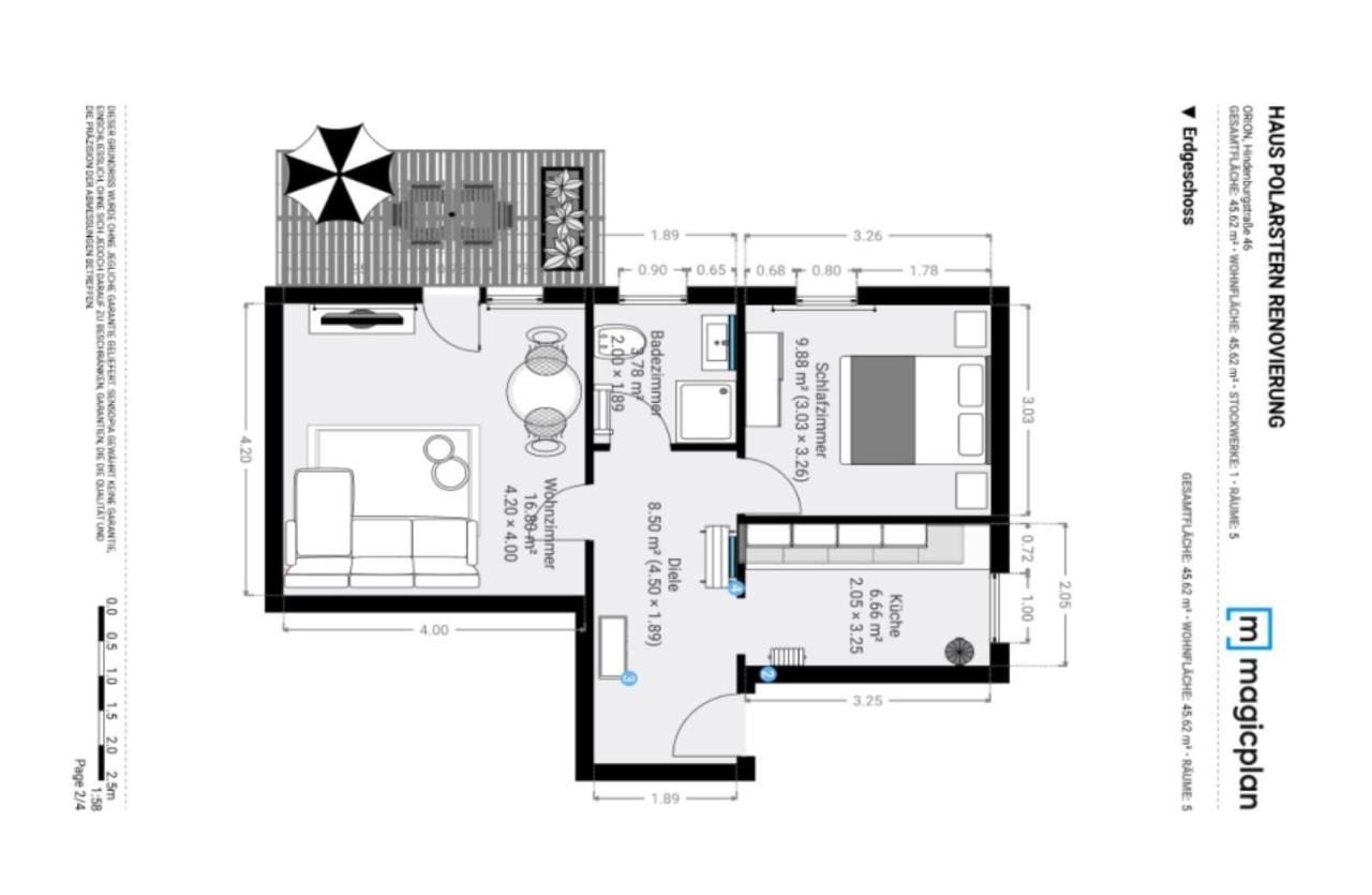 Haus Polarstern Ferienwohnung Orion Borkum Exteriör bild